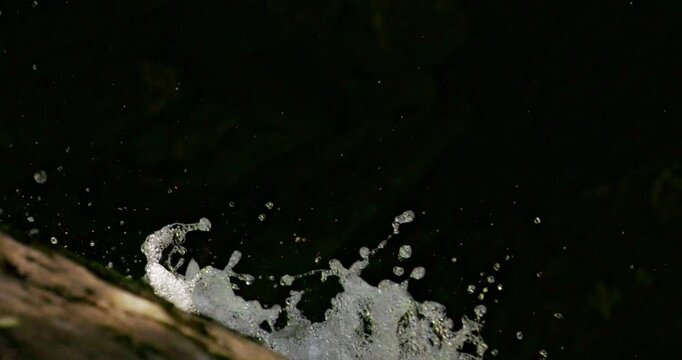 Alpine river in Garanas in spring in the mountains of Styria.