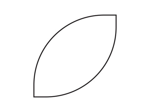 Leaf Shaped Outline