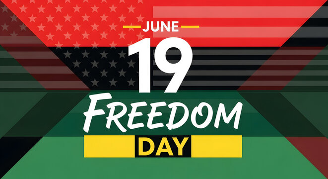Happy juneteenth freedom day celebrations june 19th commemoration