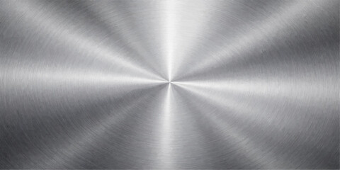 Abstract a detailed and striking image showcasing a metallic brushed metal texture. The design focuses on radiating lines, suggesting precision and modernity, offering a visual feast. © PS  GALLERY 
