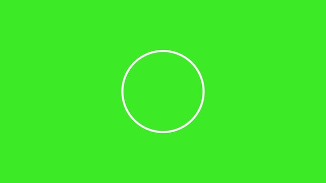 Smooth Ellipse Orbit Around Circle Seamless Loop Animation