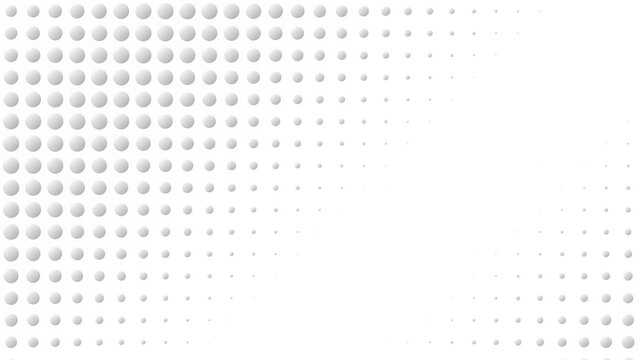 A black and white image of many small dots
