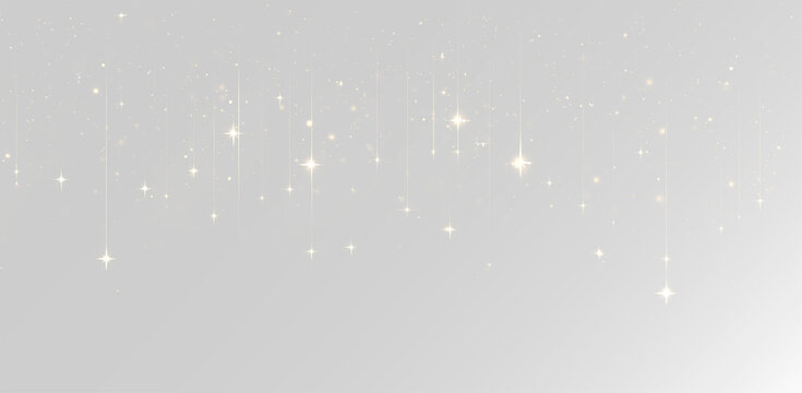 Elegant gold glitter rain with shimmering falling stars and luxury glow effect overlay gold dust png