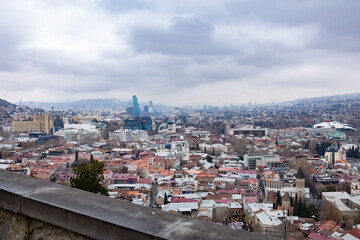 Fototapeta premium aerial view of the city