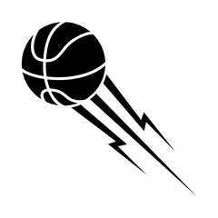 Basketball icon vector. Three pointer Illustration sign. Throwing the ball symbol or logo. © Denys