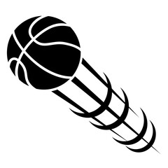 Basketball icon vector. Three pointer Illustration sign. Throwing the ball symbol or logo. © Denys