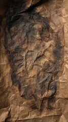 Brown Paper With Dark Mark And Glitter