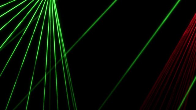 Animated background with red and green party laser lights and smoke.