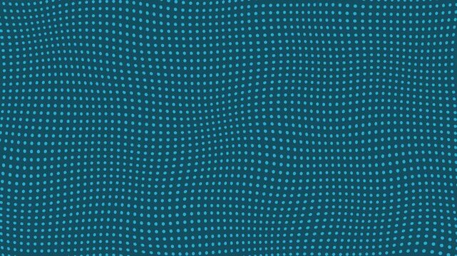 Abstract Blue Dotted Wave Motion Background | Dynamic Halftone Grid Pattern Loop