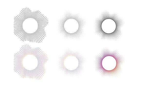 円形サウンドウェーブ・イコライザーエフェクトセット
