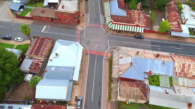 Tuesday 3 March 2026 perfectly preserved historic Buildings in the Main Street of Chiltern in country town Victoria built in 1850 when diggers tried their luck on the goldfields.