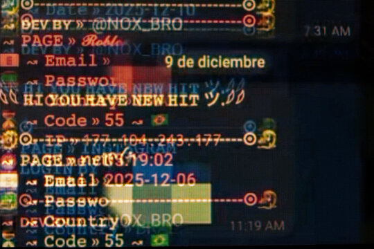 Script code on monitor, closeup. Software development concept
