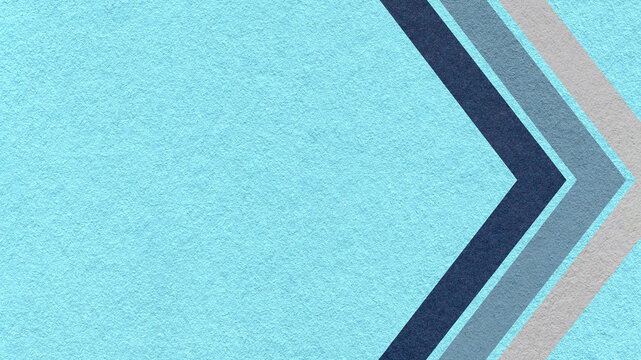 Light blue paper texture background with navy, gray chevron corner stripes and copy space for banner, presentation
