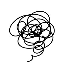 ぐるぐるの線　もやもや　漫符_2