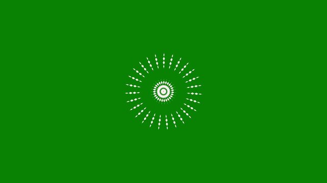 Abstract Infinite Tunnel,firework blast elements, circle sparkle,  loop animation circle in, green screen video, background Shiny circle burst, firework blust effects with pop-up lines 4K