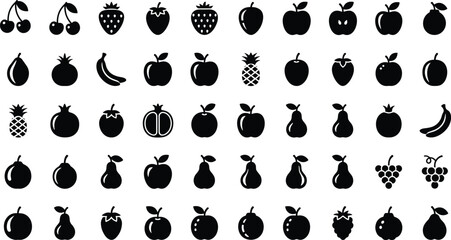 Black and white fruit apples bananas pears © Mokarrm Art