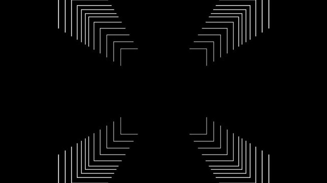 Kinetic Shape 72 &ndash; Dynamic Geometric Motion Graphics Animation, Abstract Moving Forms, Modern Minimal Design Elements for Promo and Social Media