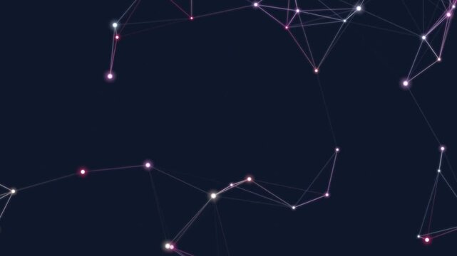 Constellation Patterns in Dark Night Sky.