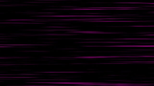 Speed line animation, comic speed lines background texture pattern effect in cartoon concept on black screen background.