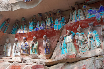 The stunning Buddhist and Taoist sculptural art at Dazu Rock Carvings, Baoding Mountain, Chongqing, China