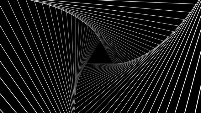 Kinetic Shape 76 &ndash; Dynamic Geometric Motion Graphics Animation, Abstract Moving Forms, Modern Minimal Design Elements for Promo and Social Media