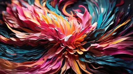 Multicolored strokes of paint, pink, red, light background, very beautiful