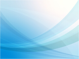 Abstract Light Blue Curve Background with Soft Gradient Layers