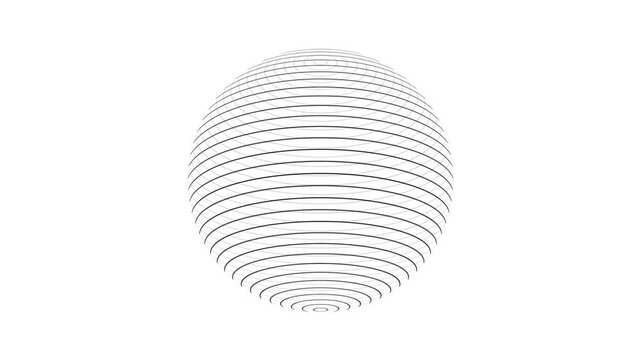 Kinetic Shape 89 &ndash; Dynamic Geometric Motion Graphics Animation, Abstract Moving Forms, Modern Minimal Design Elements for Promo and Social Media