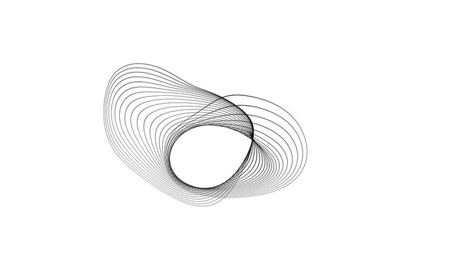 Kinetic Shape 93 &ndash; Dynamic Geometric Motion Graphics Animation, Abstract Moving Forms, Modern Minimal Design Elements for Promo and Social Media