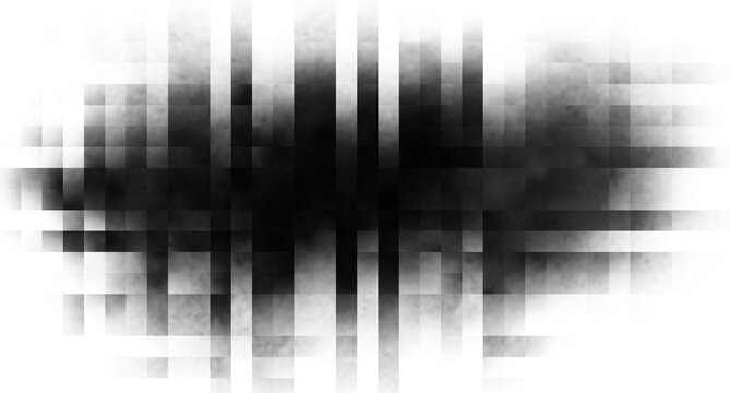 Abstract pixelated smoke cloud isolated for commercial use