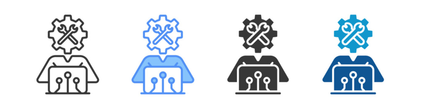 Maintenance Icon Set Multiple Style Collection