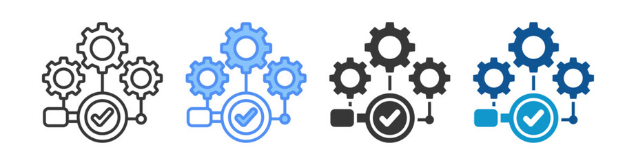 Obraz premium Inspection Icon Set Multiple Style Collection