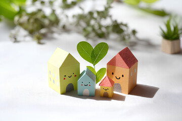 ペーパークラフトで描くハートあふれる皆に優しい街づくり