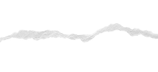 ripped torn paper edges isolated with clipping path on black background