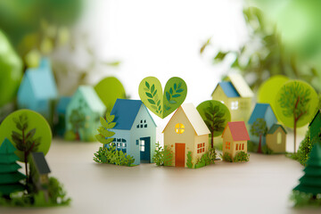 ペーパークラフトで描くハートあふれる皆に優しい街づくり
