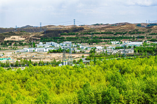 Scenery of Lianhu Lake Scenic Area, Xining City, Qinghai Province, China
