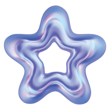 Blue star icon. Vector illustration.	