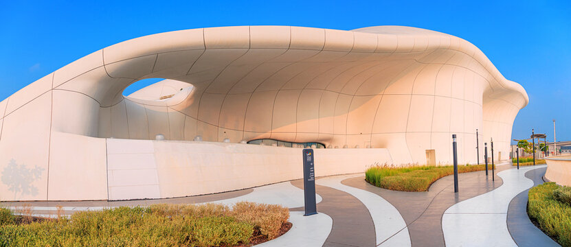 6 December 2025, Abu Dhabi, UAE: TeamLab phenomena immersive museum futuristic design and unique curves on Saadiyat island
