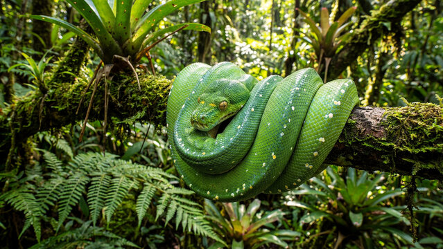 green tree python