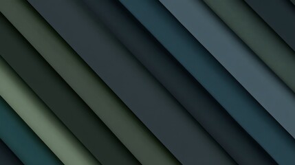 Obraz premium Diagonal overlapping panels display a gradient of dark cool colors.