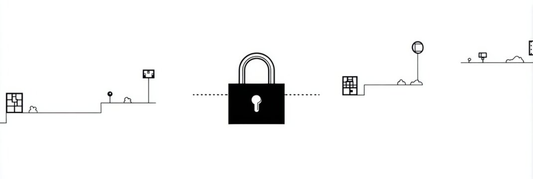 Concept of Receptor Lock-And-Key Metaphor Displayed on a Minimal White Layout to Visualize Binding Processes in Biology