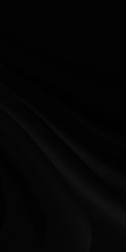 Dark abstract wavy background with smooth flowing curves. Seamless loop animation