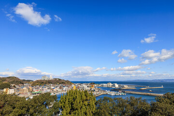 羽豆岬展望台から見た師崎港　愛知県南知多町
