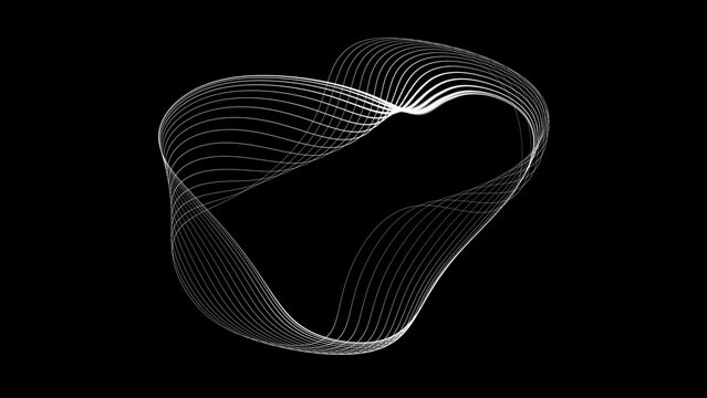 Kinetic Shape 6 &ndash; Animated Geometric Elements, Abstract Motion Design Pack, Modern Dynamic Shapes for Presentation and Social Media Content