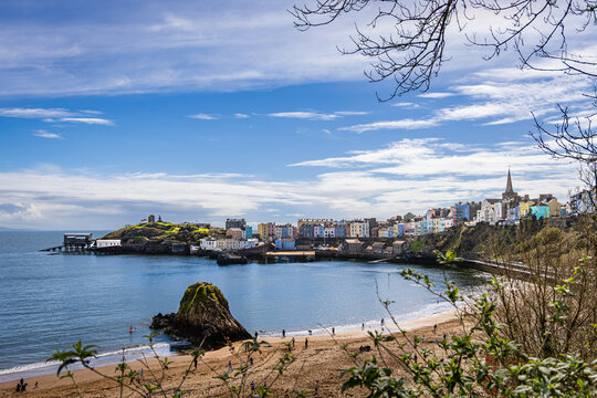 North Beach and Harbour Tenby Pembrokeshire