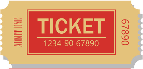 Retro Admit One Event, Movie, Cinema, Theatre, Admission and Raffle Ticket Templates Vector 