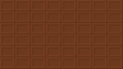 シンプルな板チョコレートのイラスト　背景装飾　ミルクチョコレート