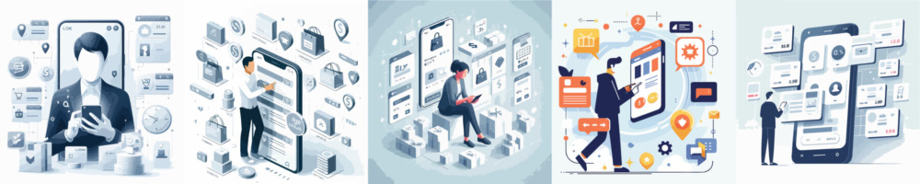 Vector of Marketplace Seller Concept