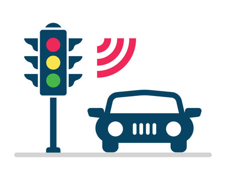 Smart Traffic Light System with Connected Car &ndash; Vehicle to Infrastructure Communication Concept for Autonomous Driving, Intelligent Transport and Smart City Technology