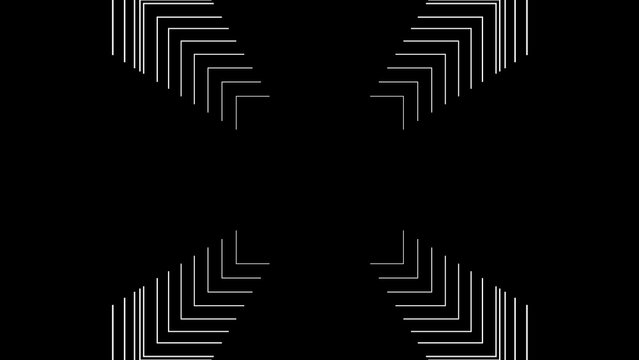 Kinetic Shape 72 &ndash; Animated Geometric Elements, Abstract Motion Design Pack, Modern Dynamic Shapes for Presentation and Social Media Content